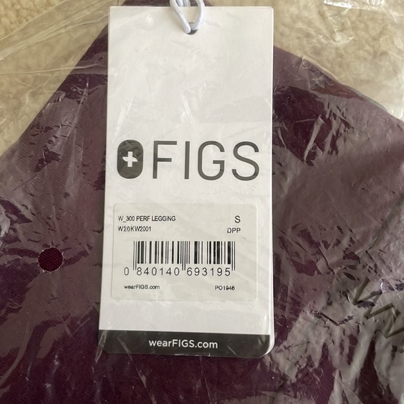 NWT FIGS Limited Edition Deep Purple Leggings S - Picture 4 of 4
